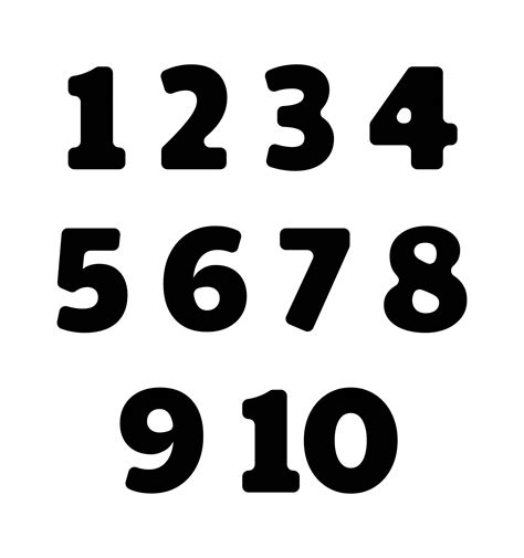 Image result for Printable Block Number Templates