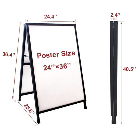 YDisplay A Frame Sidewalk Sign 24x36 inches Sandwich Board Signs ...
