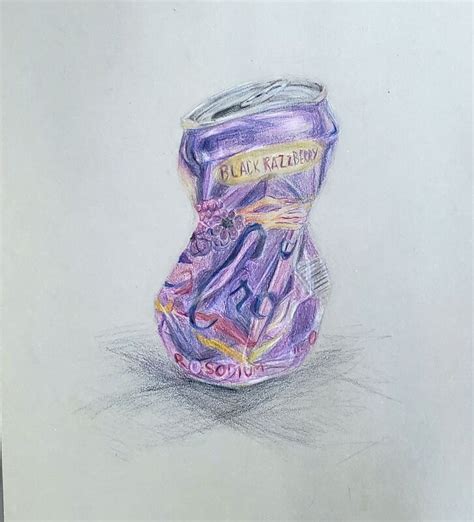 How to Draw a Soda Can: A Step-by-Step Art Lesson Using Colored Pencils ...