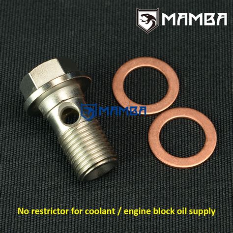 MAMBA Turbo Engine Block Oil Supply Banjo Bolt | Ubuy India