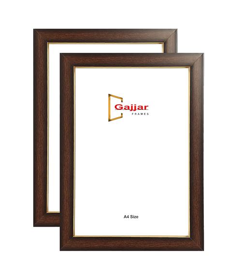 Buy Gajjar Frames A4 Photo Frame Brown (Set of 2) Online at Low Prices ...