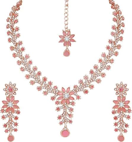Amazon.in: Rose Gold - Women's Jewelry Sets / Women's Jewellery: Jewellery