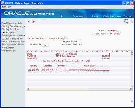 Customize Column Headings