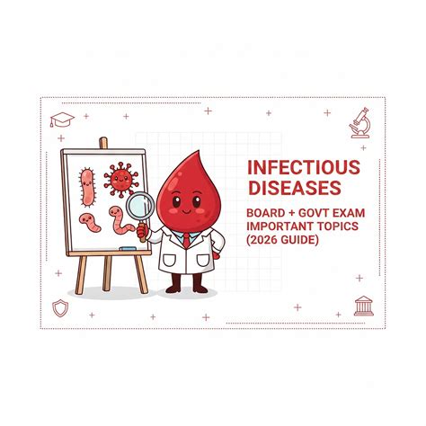 Infectious Diseases: Board + Govt Exam Important Topics - 2026 ...
