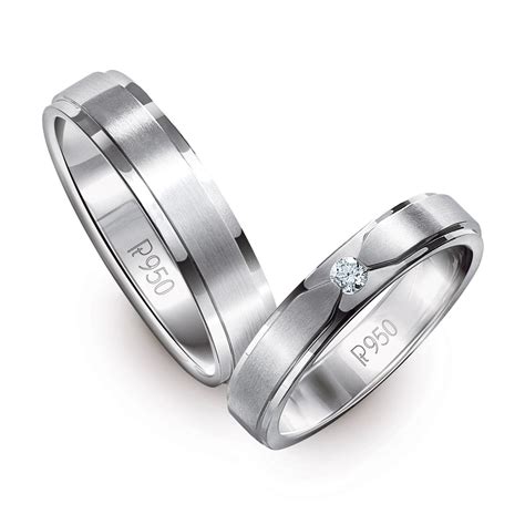 Elegant Platinum Love Bands with Matte Finish JL PT 529 – Jewelove™
