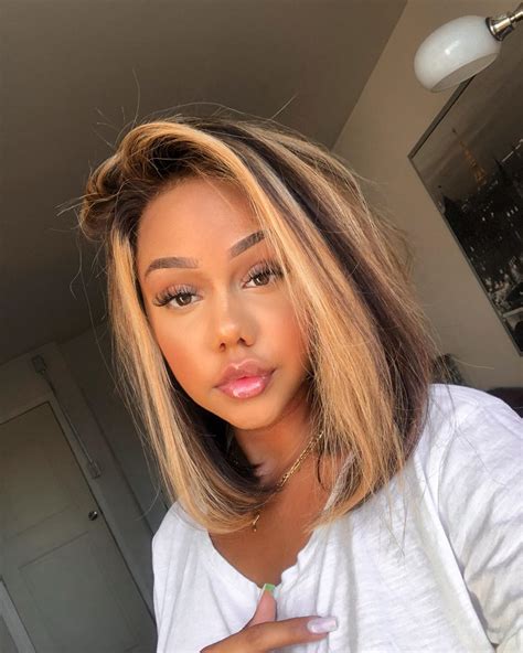 Black And Honey Blonde Hair