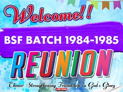 Reunion Tarpaulin Design - Tarpaulin | JTarp Design