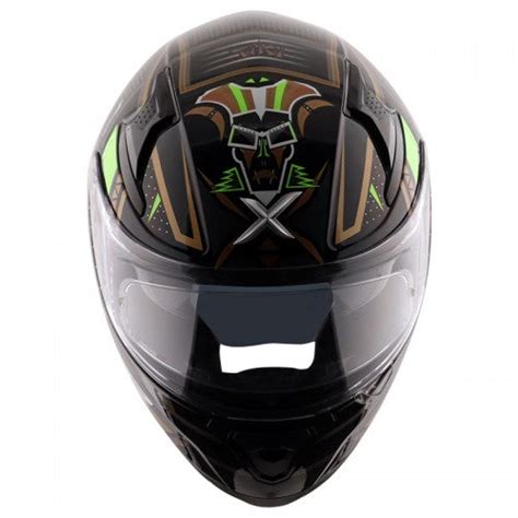 AXOR Apex Tiki Gloss Black Gold Helmet– Moto Central