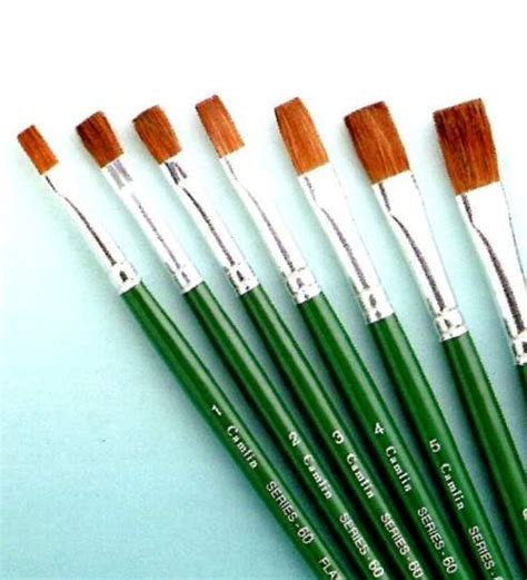 Camlin Flat Brushes (Set of 7) Series 60 [SB09061360] - Rs430.00 : Buy ...