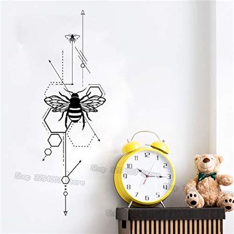Buy Gadgets Wrap Vinyl Geometric Honeycomb & Anatomical Bees Wall ...