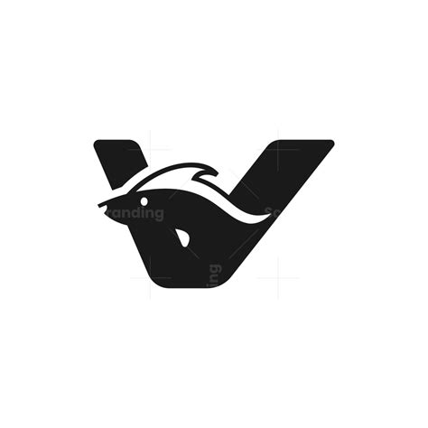 Elegant V Honey Badger Logo | Scalebranding