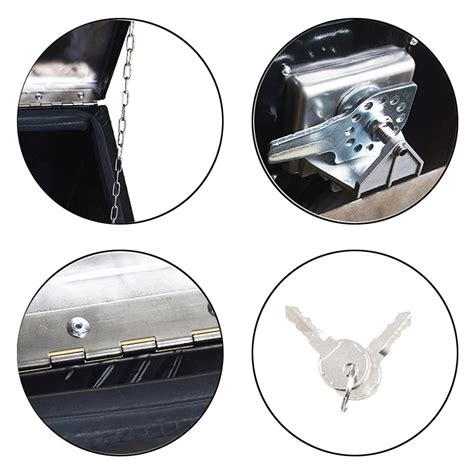 Buy SEBLAFF 30 in Aluminum Pickup Truck Trailer Lathe Tool Box Storage ...