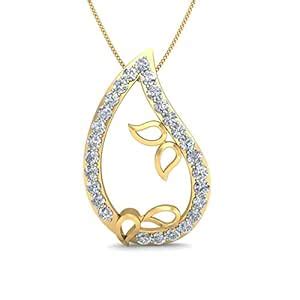 Buy Myzevar Cubic Zirconia 18K Yellow Gold Plated Sterling Silver ...