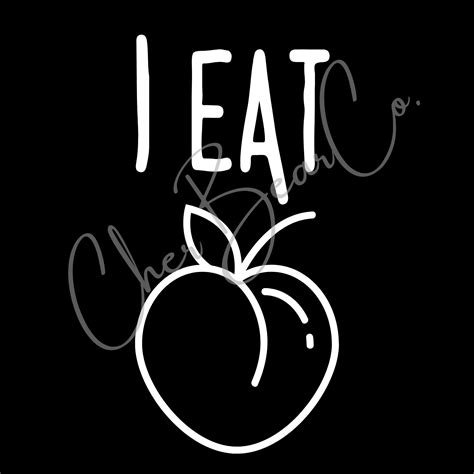 I Eat Ass/peach Car Decal, Vinyl Decal, Funny Car Decal, Window Decal ...