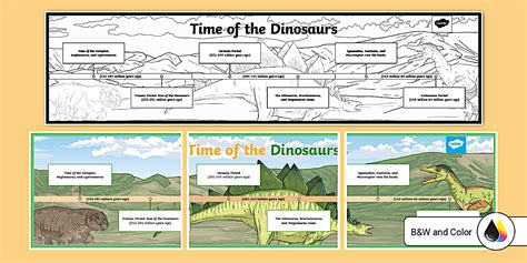 Dinosaur Timeline Poster | Science Resource | Twinkl USA