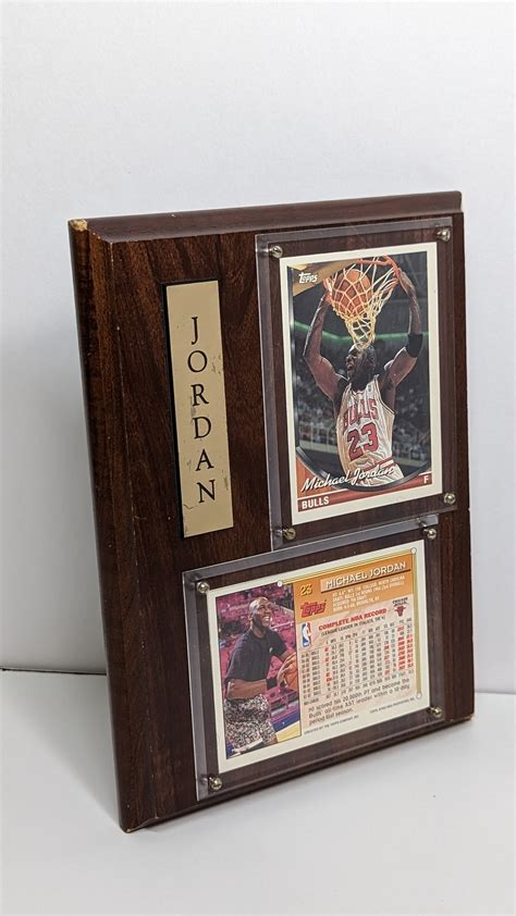 Michael Jordan 1993 Tops Chicago Bulls Basketball Plaque Cards - Etsy