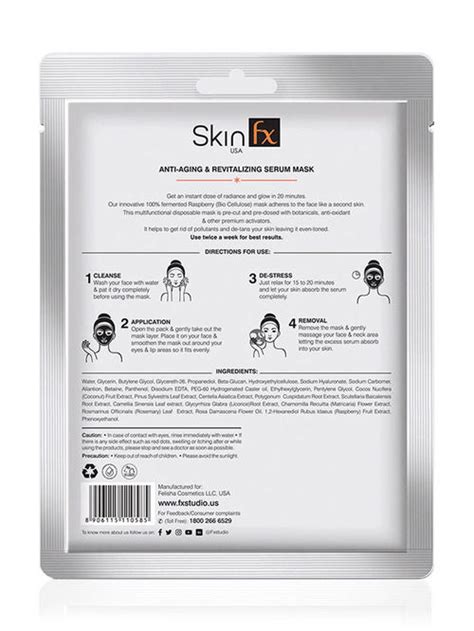 Skin Fx Anti-Aging & Revitalizing Serum Mask, 25 ml Price, Uses, Side ...