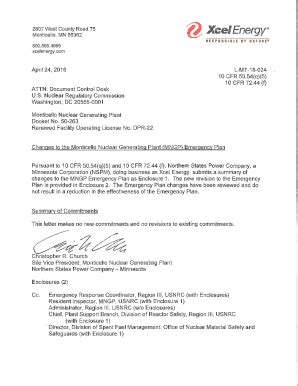 Fillable Online Changes to the Monticello Nuclear Generating Plant ...