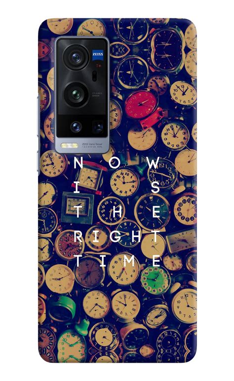 Save Big: Get the Now is the Right Time Quote Vivo X60 Pro+ Back Cover ...