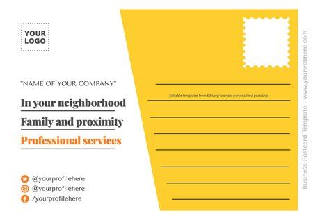 Free Editable Postcard Templates to Customize