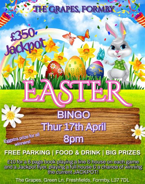 Easter Bingo Night 🐥🐰, Grapes, Formby, Southport, 17 April 2025 | AllEvents
