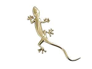 S2S® 3D Gecko Shape Solid Metal Chrome Badge Emblem Decal Car & Bike ...