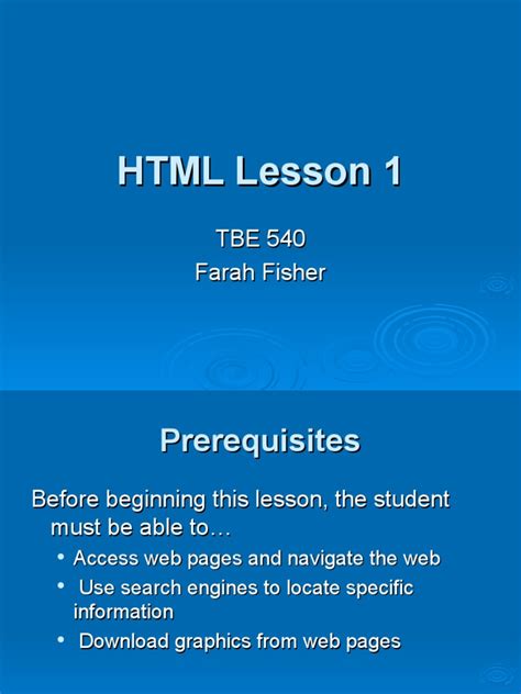 HTML Lesson 1 的图像结果