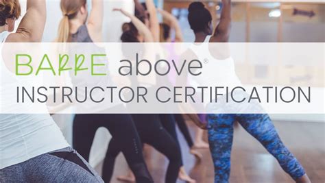 Barre Above Instructor Certification, Aptitude Fitness + Yoga, Rockford ...