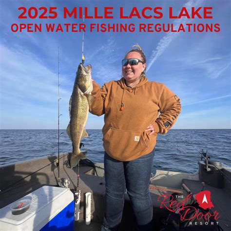 2025 Mille Lacs Lake Open Water Fishing Regulations – Red Door Resort