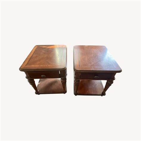 Raymour & Flanigan Large End Tables 2 - AptDeco