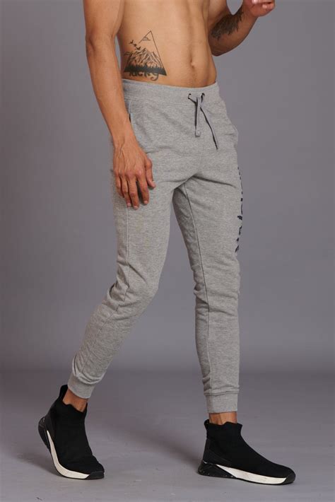Monster Printed Grey Joggers for Men - Go Devil