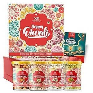 GreenFinity Mixed Dry Fruit for Diwali (Almonds, Cashew Nuts, Green ...