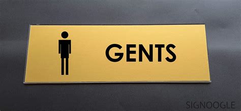 Buy SIGNOOGLE Gents Restroom Toilet Washroom Trail Room Dressing ...