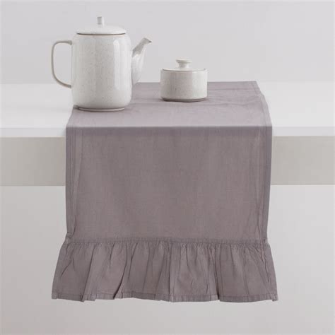 Solid Table Runner Falbines | home&you