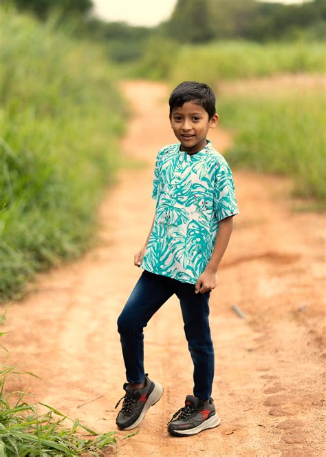 Tusok Kids Floral Beach Tropical Tshirt
