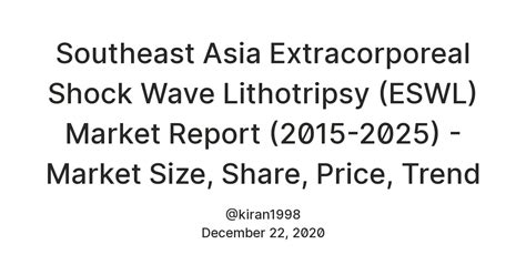 Southeast Asia Extracorporeal Shock Wave Lithotripsy (ESWL) Market ...