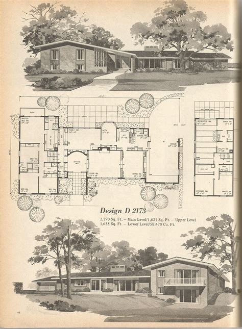 Vintage House Plans: Multi Level Homes Part 6