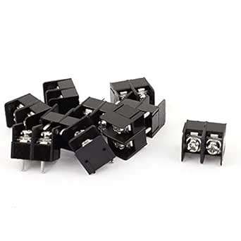 uxcell AC 300V 20A 2P Wire Connector Screw Barrier Terminal Blocks 10 ...