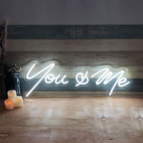 You and Me Neon Sign Bedroom For Wedding LED Neon Sign – Homely Arts