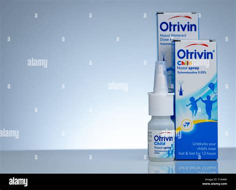 CHONBURI, THAILAND-NOVEMBER 11, 2018 : Otrivin nasal metered dose spray ...