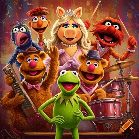 The Muppets, including Kermit, Miss Piggy, and Animal, celebrate a 40th ...