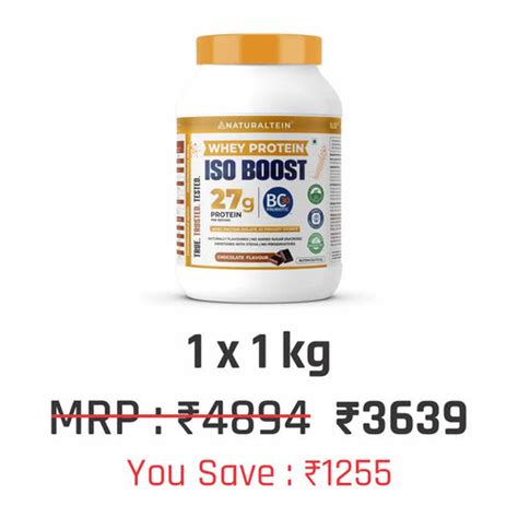 100% Natural Whey Protein ISO BOOST – naturaltein