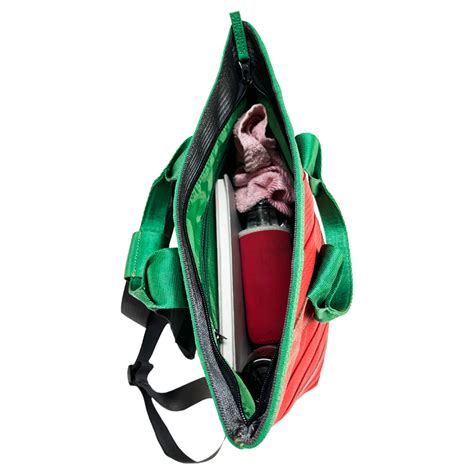 Portuguese Christmas Day Tripper Backpack 14" in Red & Green Decommiss