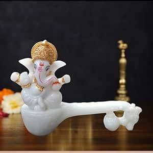 Buy Niraj Art Beautifully Design & Handcraft God Ganpati Ji Marble ...