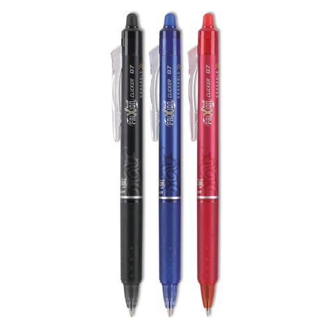 Pilot FriXion Ball Clicker Erasable Gel Ink Retractable Pen, Fine Point ...