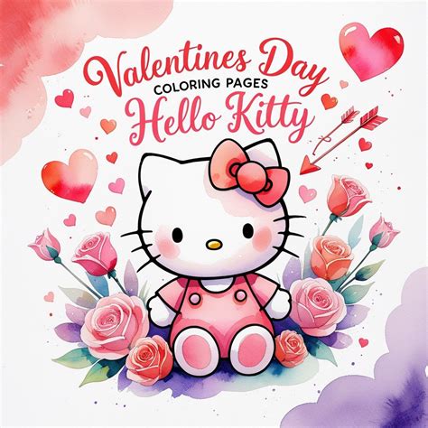 16 Valentines Day Coloring Pages Hello Kitty - Free Sheets