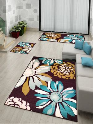 Athom Living Flower Canvas Premium Anti Slip Printed Doormat, Runner