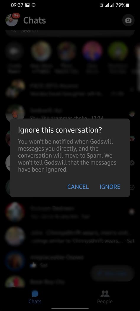 Where To See Ignored Messages In Messenger