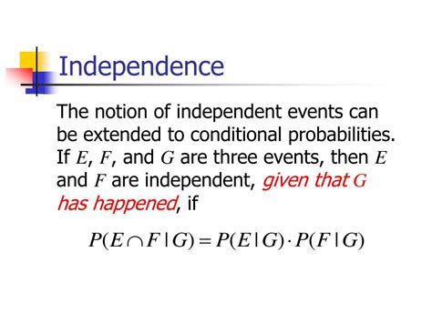 Image result for Conditional Probability and Independent Events