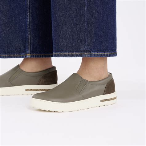 Oswego Mixed Leather Concrete Gray | BIRKENSTOCK